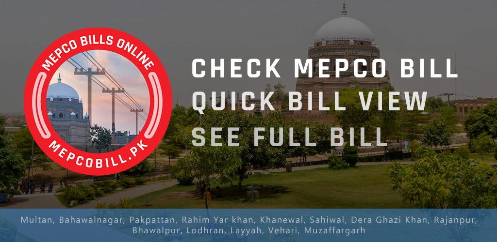 MEPCO Bill Online Check Duplicate Full Details