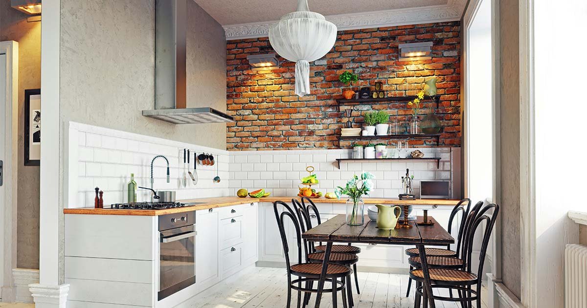 Bricks Kitchen Wallpaper